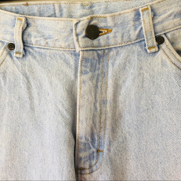 VINTAGE RIDDERS light wash cotton high waisted unisex mom jeans size 31 X 30 - Picture 5 of 8